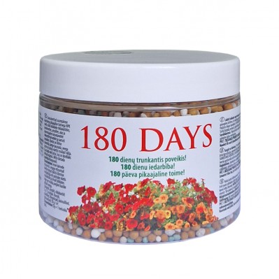 180 DAYS ilgo poveiko trąšos žydintiems augalams, 500 g
